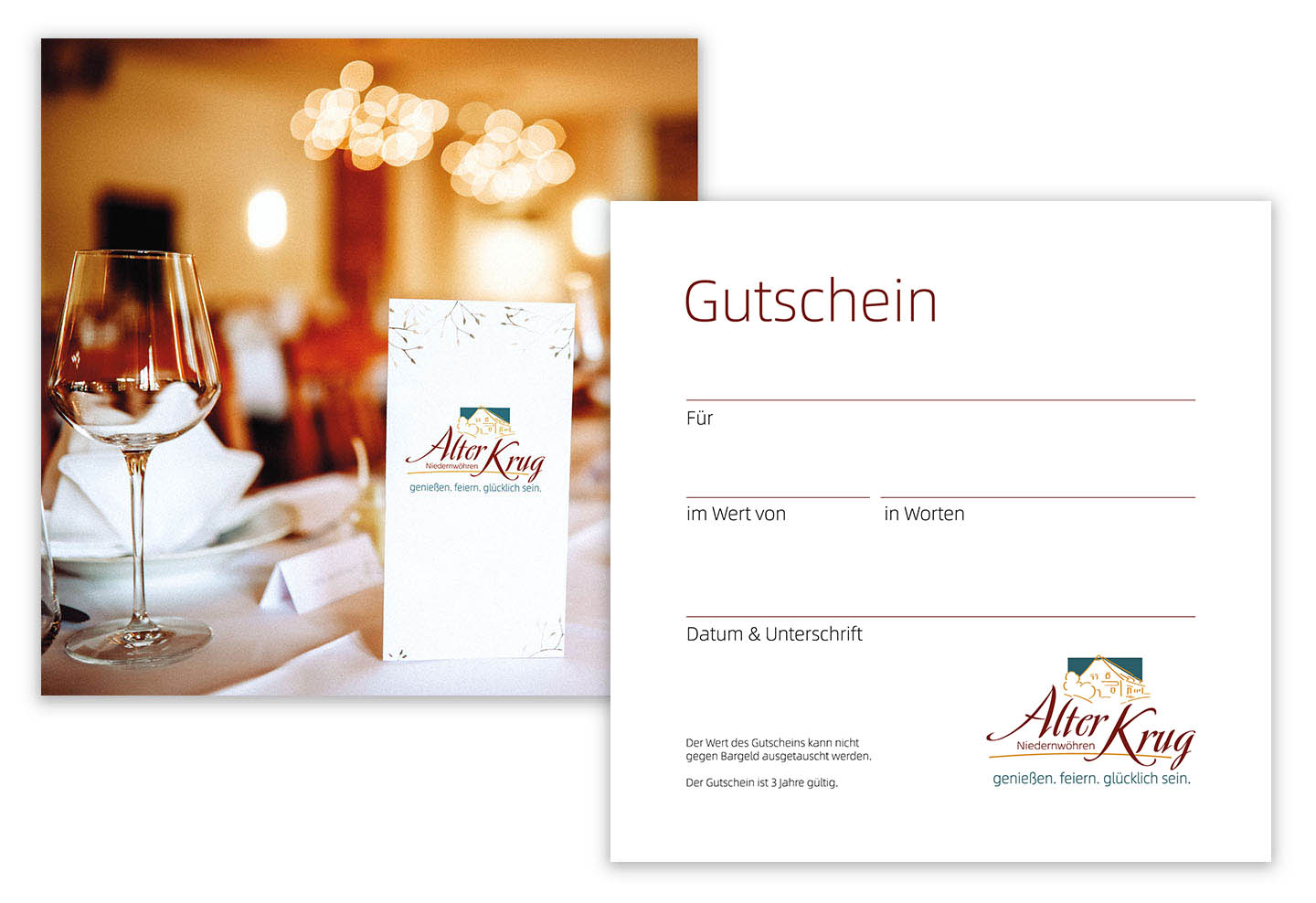 Alter Krug Niedernwöhren | Gaststätte | Gutschein