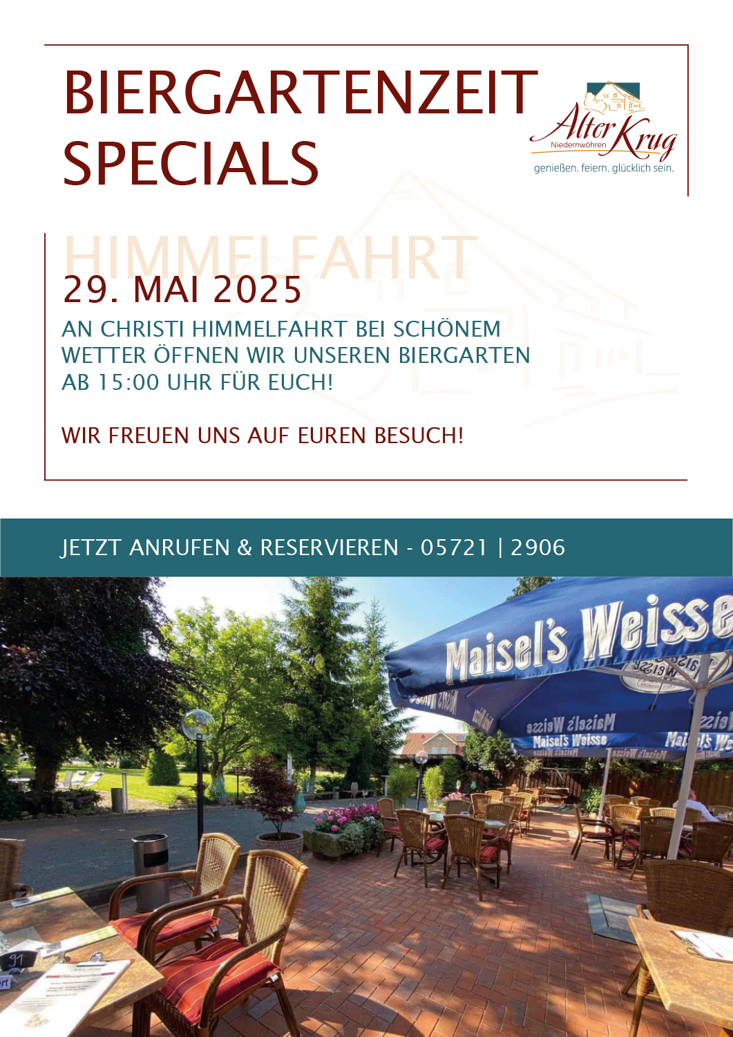 Alter Krug Niedernwöhren | Gaststätte | Biergartenzeit Specials